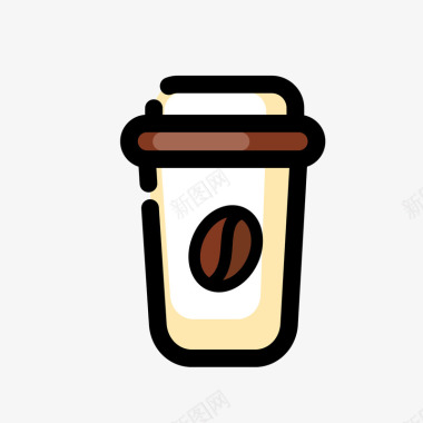 灰色咖啡图标图标
