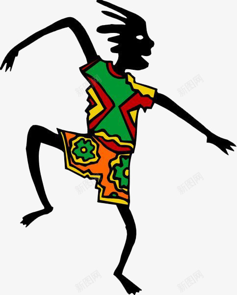 开心每一天png免抠素材_88icon https://88icon.com 原始 绘画 舞蹈 艺术 装饰 非洲