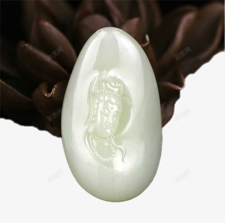 和田玉观音面温润洁白png免抠素材_88icon https://88icon.com 产品实物 吊坠 和田玉 宝石 玉 珠宝 观音 首饰