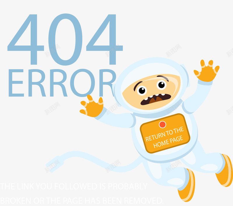卡通404页面矢量图ai免抠素材_88icon https://88icon.com 404 卡通 页面 矢量图