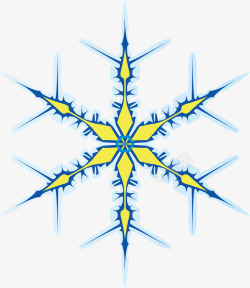 创意蓝色镂空雪花图案矢量图素材