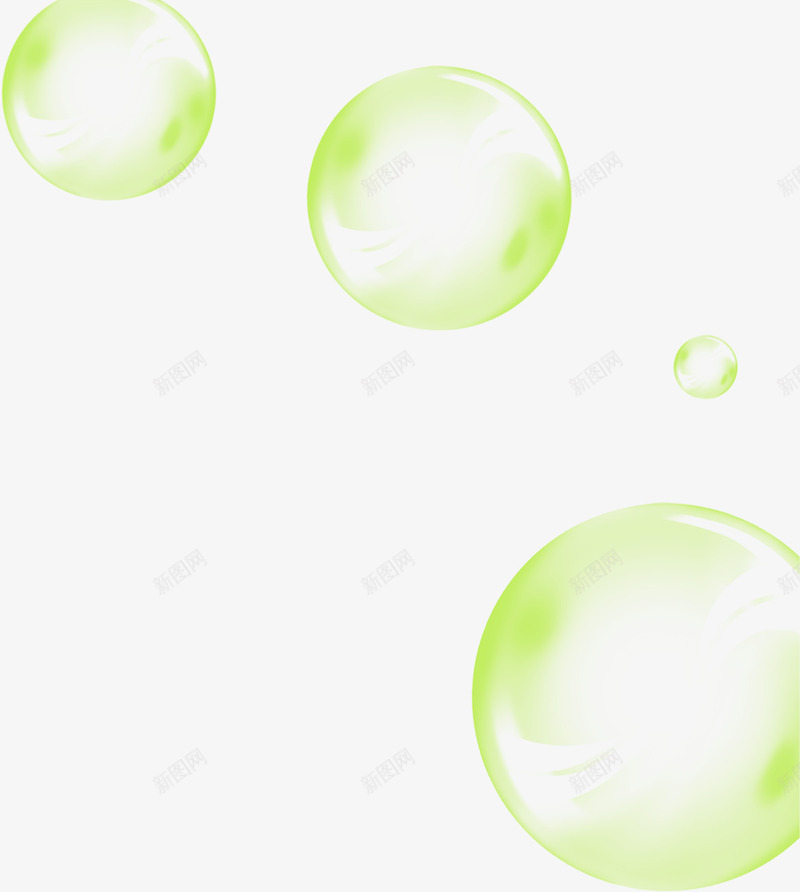 创意质感绿色的透明气泡png免抠素材_88icon https://88icon.com 创意 气泡 绿色 质感 透明