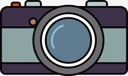 相机机矢量图紫色相机矢量图高清图片