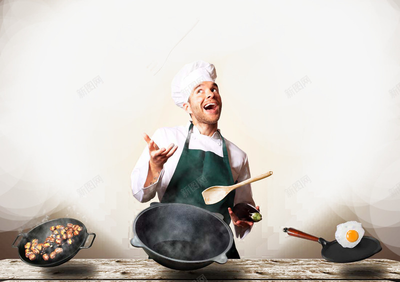 做菜的厨师png免抠素材_88icon https://88icon.com 人物 做菜的厨师 做饭 公告栏 厨师 厨师帽 名厨 大厨 底部提示 文字背景图形 文本框 温馨提示 美食 蔬菜 配菜 餐饮公告 餐饮卫生 餐饮展板