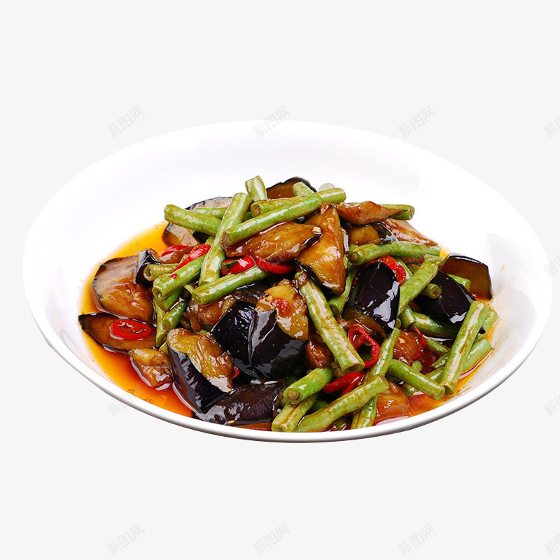 豆角烧茄子多油辣椒重口味psd免抠素材_88icon https://88icon.com 多油 家常菜 湘菜 豆角烧茄子 超辣 辣椒 重口味