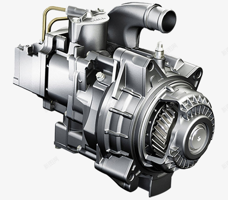 现代汽车涡轮发动机psd免抠素材_88icon https://88icon.com 工业生产 机械 涡轮 现代科技 结构