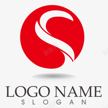 公司logo创意红色logo矢量图图标图标