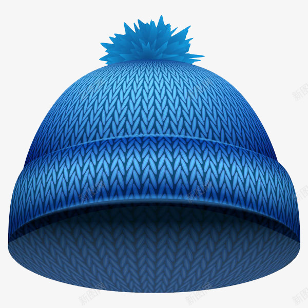 蓝色毛线针织帽子png免抠素材_88icon https://88icon.com 保暖 冬天帽子 小蓝帽 毛线帽子 温暖 蓝色帽子 针织帽子