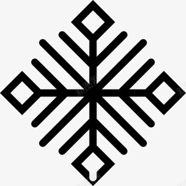 雪人冬天Snowflake图标图标