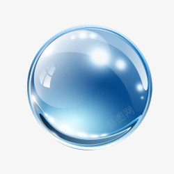 水晶气泡水晶球高清图片