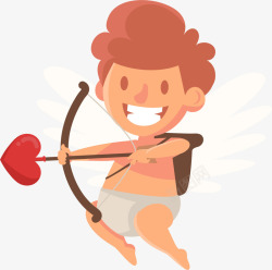 情人节射箭的丘比特素材