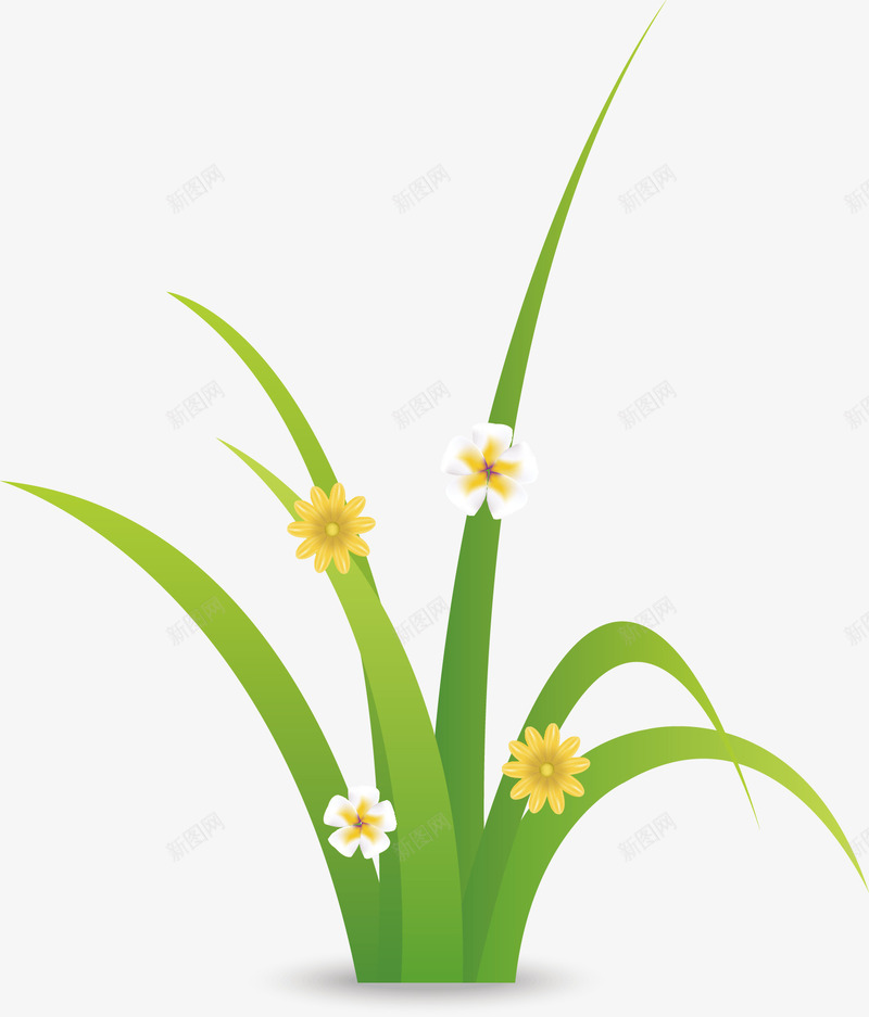 黄花装饰假花假草矢量图ai免抠素材_88icon https://88icon.com 假草 假草地 假草坪 假草堆 假草皮 植物 植被 花朵 装饰假花假草 矢量图