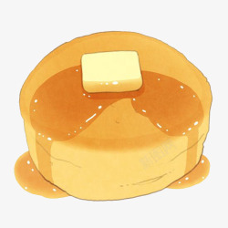 美味蜂蜜蛋糕手绘蜂蜜蛋糕高清图片