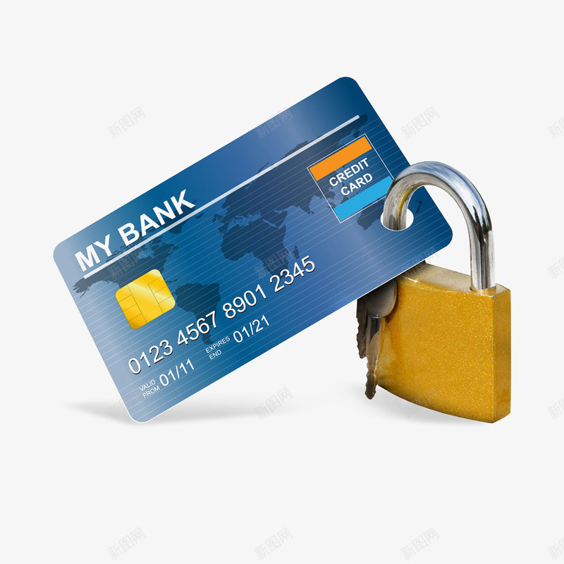 银行信用卡安全使用png免抠素材_88icon https://88icon.com 信用卡 信用卡安全 办理信用卡 支付安全 金融服务 锁