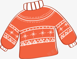 温暖毛衣冬季红色温暖毛衣高清图片