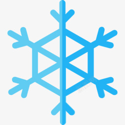 天气逐渐寒冷Snowflake图标高清图片