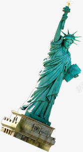 美国自由女神像雕塑风景素材