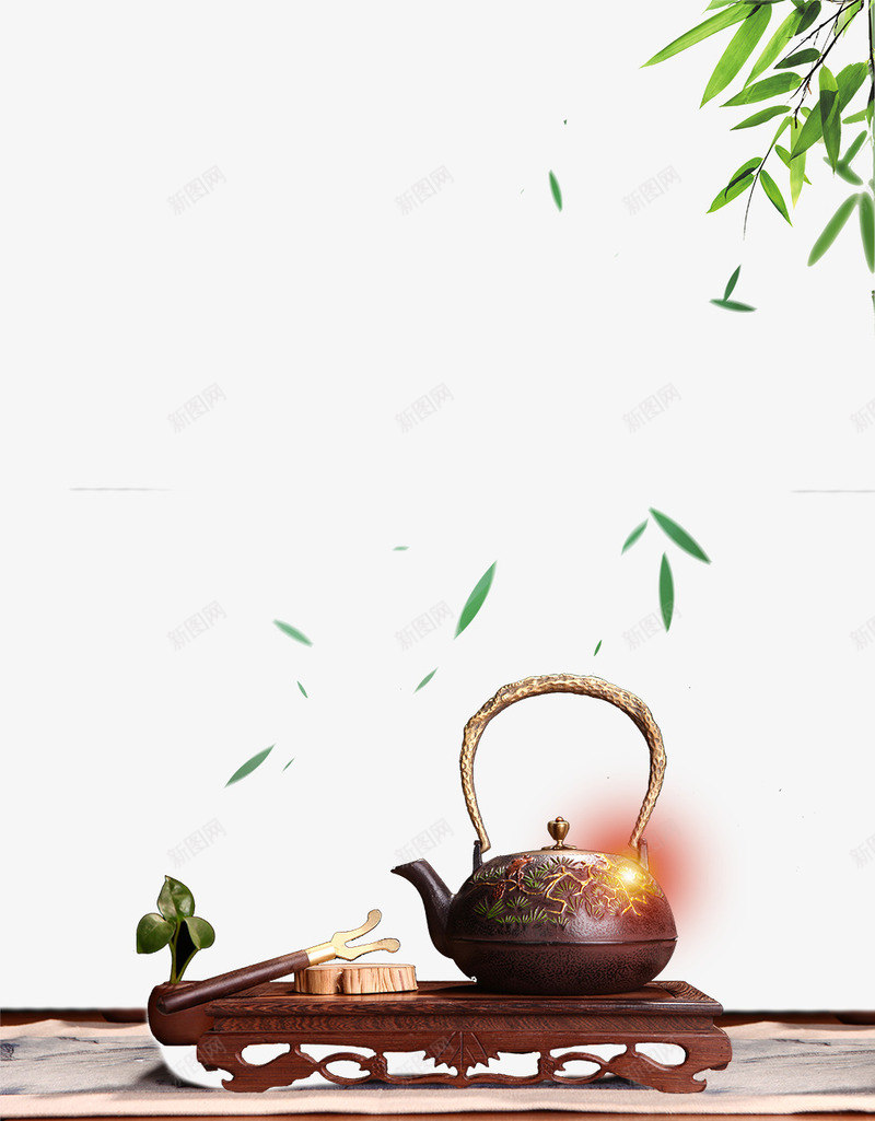 中国风茶道茶具装饰psd免抠素材_88icon https://88icon.com 中国风 免抠茶具 煮茶茶具 茶具装饰 茶壶装饰 茶道 茶道用具 飘散的茶叶