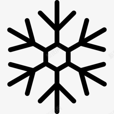 透明雪花Snowflake图标图标