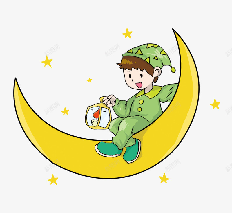 卡通月亮上穿着绿色睡衣的儿童插psd免抠素材_88icon https://88icon.com 儿童 儿童睡衣 卡通 卡通月亮上穿着绿色睡衣的儿童插画免费下载 插画 星星 月亮上 睡觉 绿色睡衣