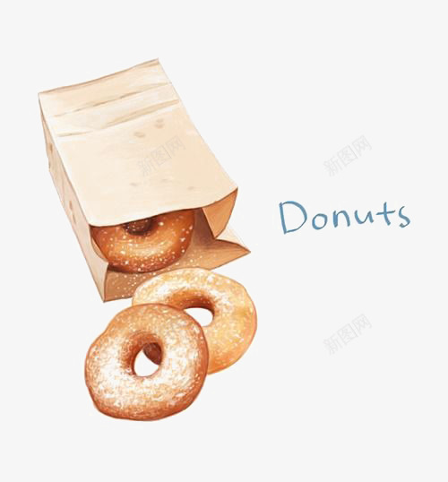 卡通甜甜圈png免抠素材_88icon https://88icon.com DONUTS 下午茶 甜点 蛋糕 零食 面包