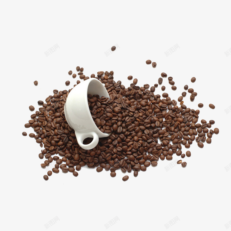 咖啡豆png免抠素材_88icon https://88icon.com 五谷杂粮 咖啡豆 杯子 豆子