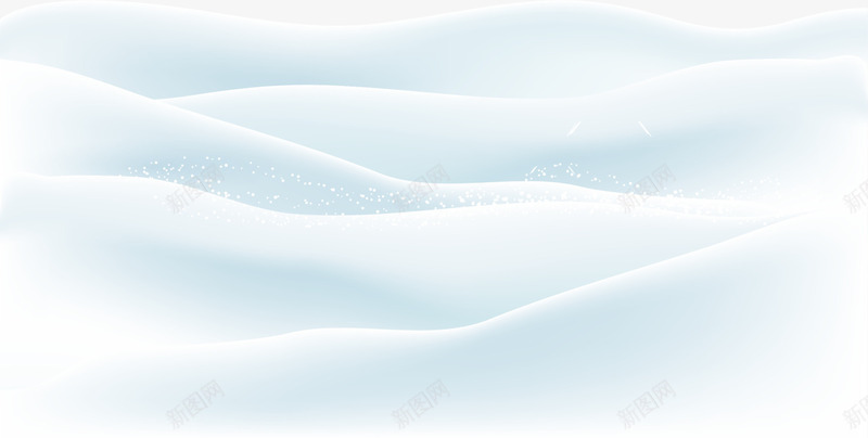 蓝色冬日清新雪地png免抠素材_88icon https://88icon.com 冬天 冬日 白雪 积雪地面 绿色雪地 装饰图案