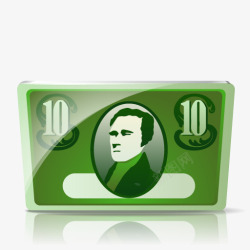 10圆现金钞票素材