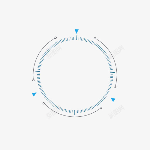 科技圆圈png免抠素材_88icon https://88icon.com 圆圈 科技素材 线条 装饰