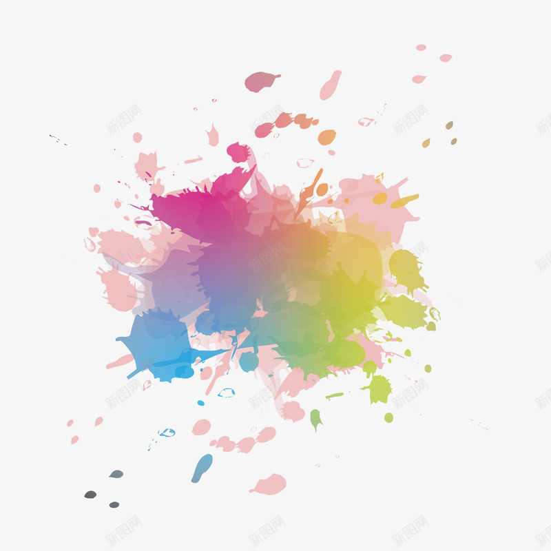 炫彩喷墨效果png免抠素材_88icon https://88icon.com ai 喷墨 喷墨花 彩色 效果 炫彩 现代 科技 网页设计 背景 装饰物 起色