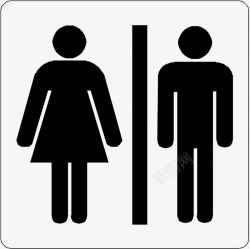 男女卫生间牌男女厕所标志图标高清图片