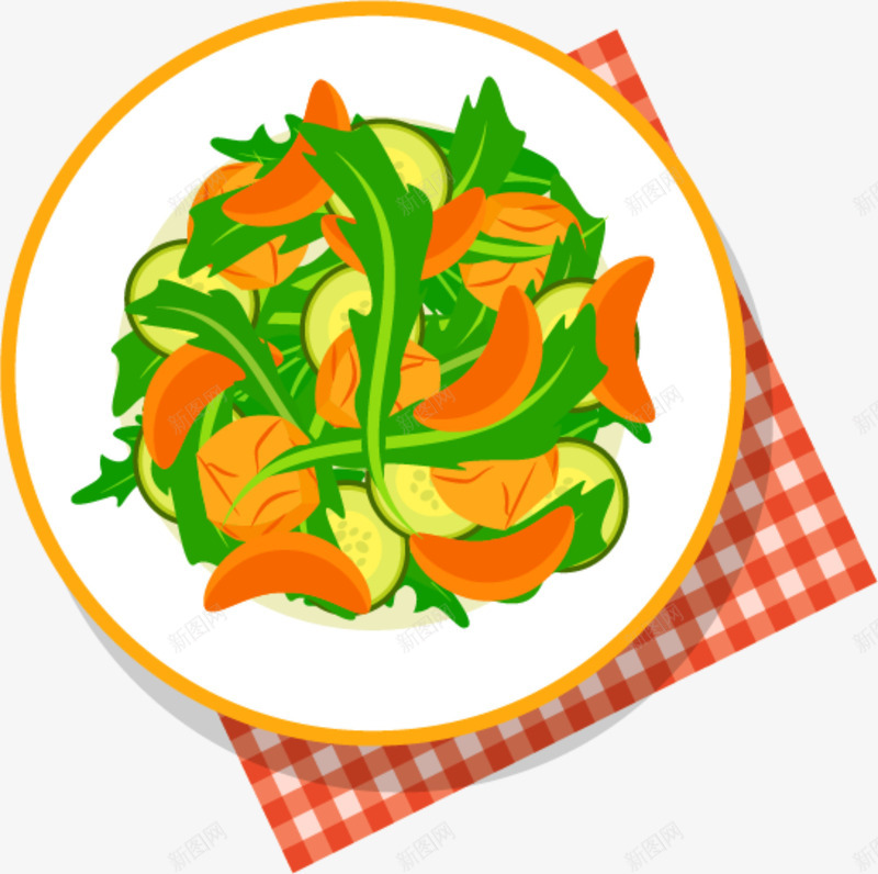 美味绿色青菜png免抠素材_88icon https://88icon.com 格子桌布 炒青菜 白色碟子 绿色青菜 美味青菜 高端碟子