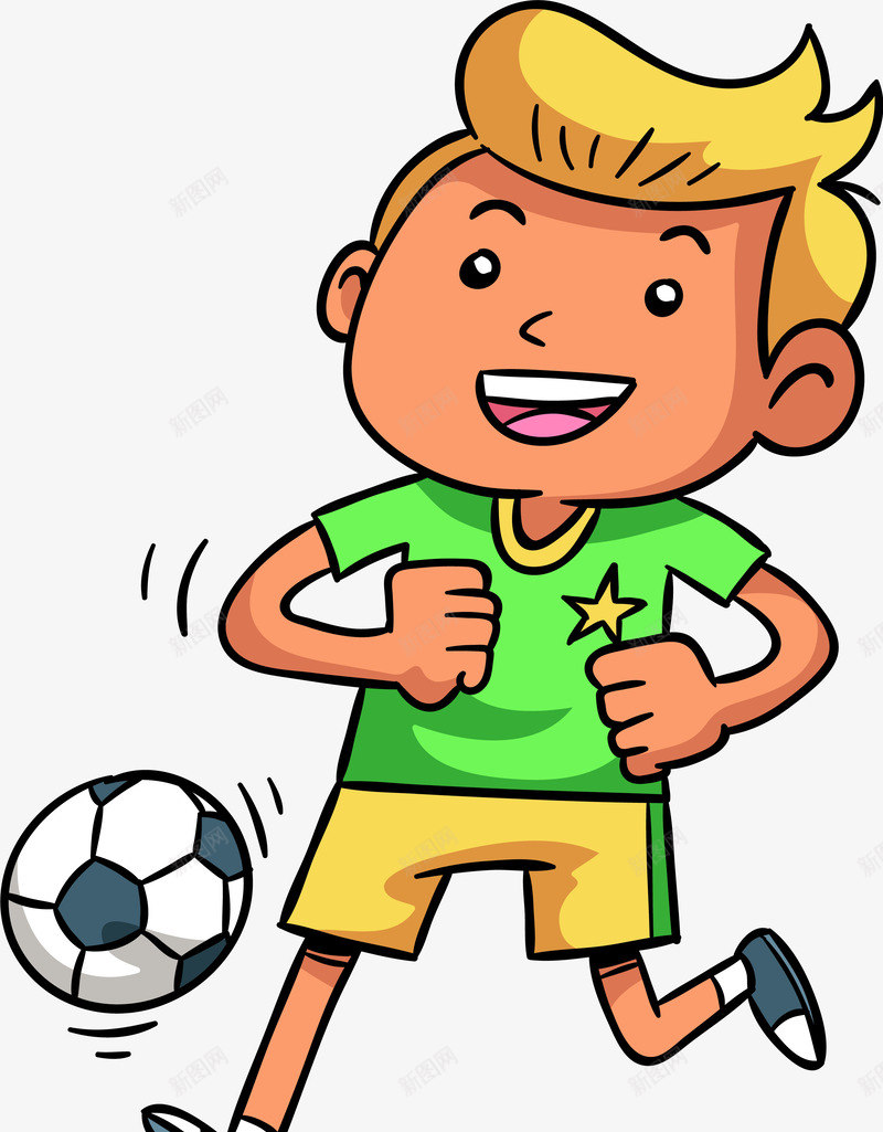 儿童节踢球的小男孩png免抠素材_88icon https://88icon.com 儿童节 卡通小男孩 开心 白色足球 踢球的小男孩 运动
