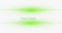发光线框透明png绿色光线科技商务标题框高清图片