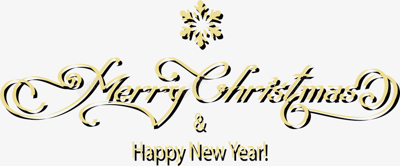 金色闪耀圣诞节标签png免抠素材_88icon https://88icon.com Christmas Merry merry 圣诞快乐 圣诞节 新年快乐 金色字母 雪花片