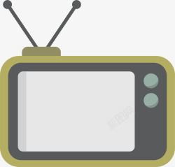 电视故障老式天线电视机矢量图高清图片