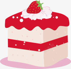 创意水果蛋糕卡通蛋糕矢量图高清图片