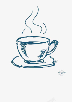 咖啡简笔画一杯咖啡高清图片