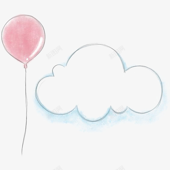 卡通云朵png免抠素材_88icon https://88icon.com 云朵便签 云朵插画 儿童插画 小清新 手绘云朵 白色云朵 粉色气球