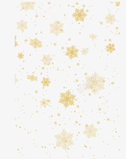 过圣诞夜金色圣诞雪花装饰底纹矢量图高清图片