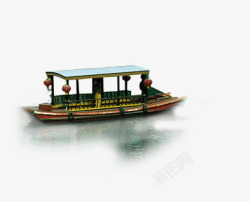 江南游船古代船中国风江南游船高清图片