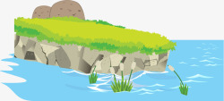 绿色河岸河岸高清图片