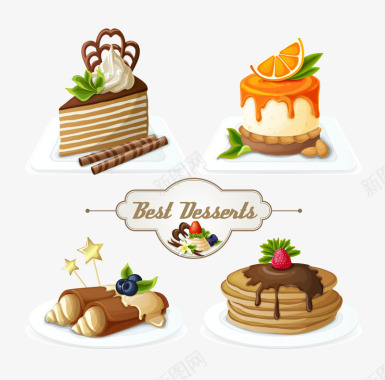 蛋糕图片卡通绘制蛋糕标矢量图图标图标