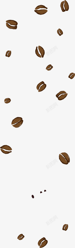 卡通手绘咖啡豆矢量图素材
