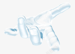 人工智能海报蓝色智慧科技炫酷手指高清图片
