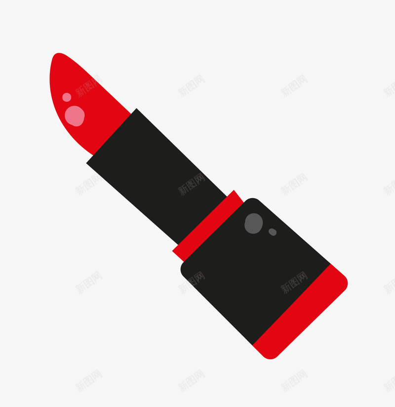 手绘口红矢量图eps免抠素材_88icon https://88icon.com 化妆品 口红PNG 手绘口红 矢量化妆品 红色口红 矢量图