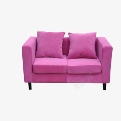 立面家具紫色简约沙发素材