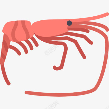 野生甜虾虾图标图标
