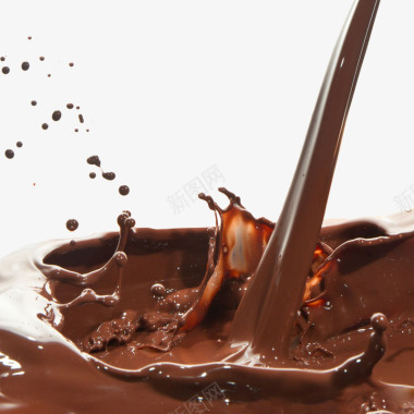 喷溅手绘巧克力食物图标咖啡牛图标