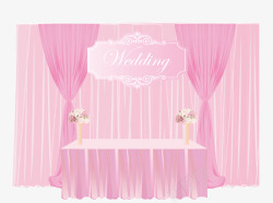 粉色婚庆布置装饰素材
